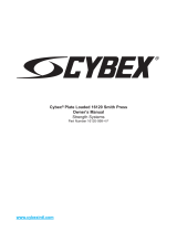 Cybex International 16120 SMITH PRESS Owner's manual