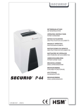 HSM SECURIO P44 Operating Instructions Manual