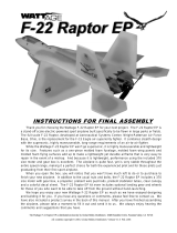 WattAge F-22 Raptor EP User manual