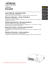 Hitachi PJ-LC9 User Manual – Operating Manual