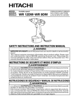 Hitachi WR 12DM Safety Instructions And Instruction Manual