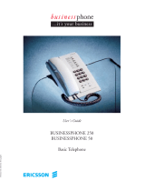 Ericsson BusinessPhone 250 User manual