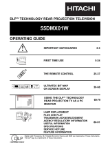 Hitachi 55DMX01W Operating instructions