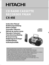 Hitachi CX-45E User manual