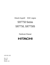 Hitachi SH7750 series User manual