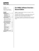 Compaq N400c - Evo Notebook - PIII 700 MHz Software Manual