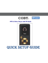 Coby MP-610 2GB Quick Setup Manual