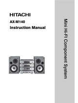 Hitachi AX-M140 User manual