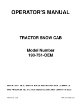 MTD 190-751-OEM User manual