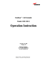 Andrew Corporation OneBase Cell Extender User manual