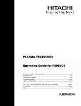 Hitachi P50S601 - 50" Plasma TV Operating instructions