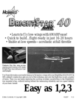 Hobbico BrightStar 40 AWARF User manual