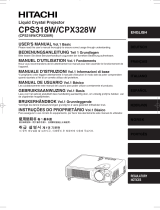 Hitachi CPS318W/CPX328W User manual