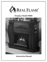 Real Flame Fireplace 8000 User manual