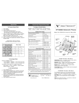 Vodavi Telenium IP IP7008D Quick Reference Manual