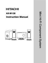 Hitachi AX-M138 User manual