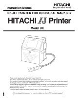 Hitachi IJ UX User manual