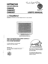 Hitachi CM803ET User manual