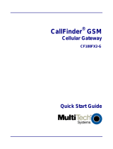 Multi-Tech CallFinder CF100FX2-G Quick start guide