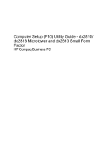 Compaq dx2818 - Microtower PC User manual