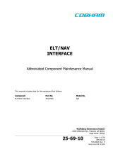 COBHAM ELT/NAV INTERFACE Abbreviated Component Maintenance Manual