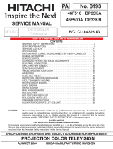 Hitachi 46F510 User manual