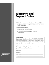 Compaq Presario SR1400 - Desktop PC Support Manual