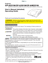 Hitachi CP-A221N User manual