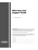 Compaq Pavilion a1000 - Desktop PC Support Manual