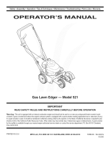 MTD Series 521 User manual