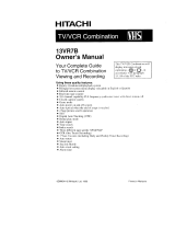 Hitachi 13VR7B Owner's manual