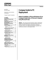 Compaq ProLinea Net1 - Desktop PC Deployment Manual