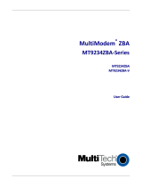 Multi-Tech MultiModem ZBA MT9234ZBA‐V User manual