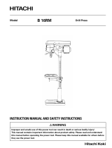 Hitachi B 16RM Instruction Manual And Safety Instructions