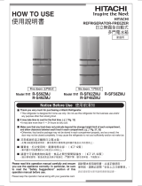 Hitachi R-S59ZMJ Operating instructions