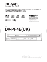 Hitachi DV-PF4E User manual