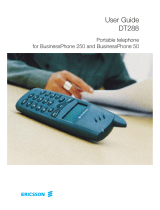 Ericsson DT288 User manual