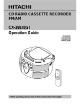 Hitachi CX-38E(BS) User manual