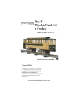 MTHTrains No. 9 Pay-As-You-Enter Trolley (TRADITIONAL) User manual