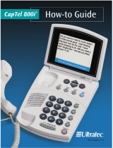 Ultratec CapTel 800i How-To Manual