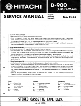 Hitachi D-900 User manual