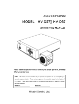 Hitachi HV-D37 Operating instructions