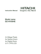 Hitachi DZ-HV564E User manual