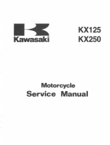 Kawasaki KX250 User manual