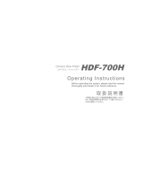Hitachi HDF-700H Operating Instructions Manual