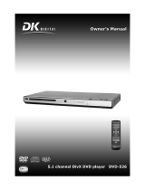 DK Digital DVD-526 Owner's manual