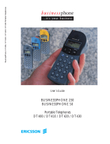 Ericsson BusinessPhone 250 User manual