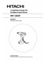 Hitachi WH 12DAF Handling Instructions Manual