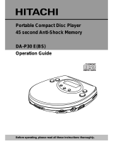 Hitachi DA-P30 E Operation Owner's manual
