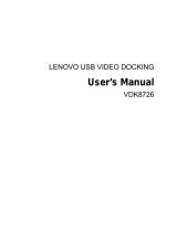 Lenovo VDK8726 User manual